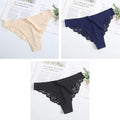 New Sexy Lace G String Panties For Women Nylon Silk Panty Thong Briefs Underwear Lingerie Female Ladies Floral Pantys Underpants