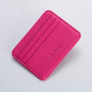 Fashion Slim Minimalist Wallet PU Leather Credit Card Holder Short Purse Leather ID Card Holder Candy Color Bank Multi Slot Card