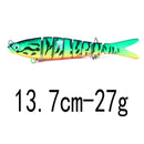 13.7cm 27g Sinking Wobblers 8 Segments Fishing Lures Multi Jointed Swimbait Hard Bait Fishing Tackle For Bass Isca Crankbait