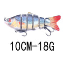 13.7cm 27g Sinking Wobblers 8 Segments Fishing Lures Multi Jointed Swimbait Hard Bait Fishing Tackle For Bass Isca Crankbait