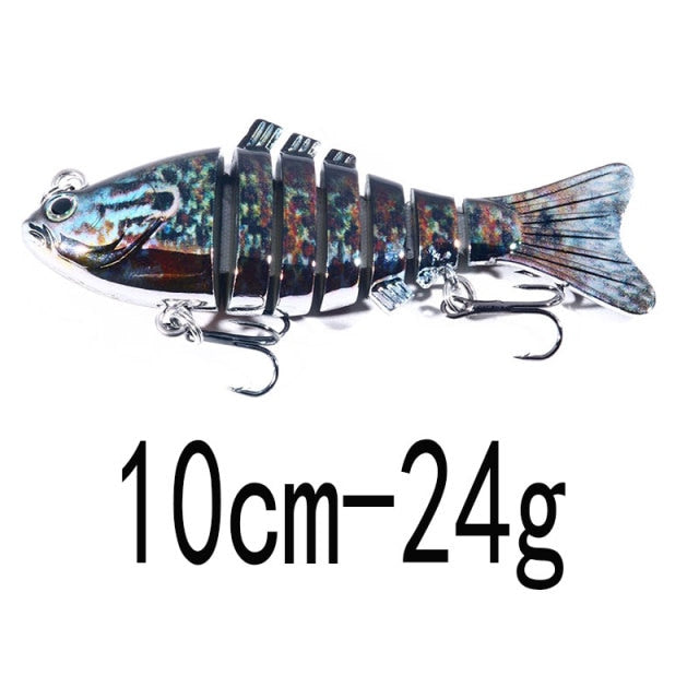 13.7cm 27g Sinking Wobblers 8 Segments Fishing Lures Multi Jointed Swimbait Hard Bait Fishing Tackle For Bass Isca Crankbait