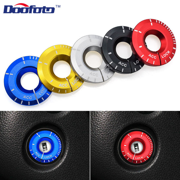 NEW Car Engine Start Ignition Cover Styling Ringhole Sticker Accessories Case For Volkswagen Golf VW Polo Passat For Seat Audi