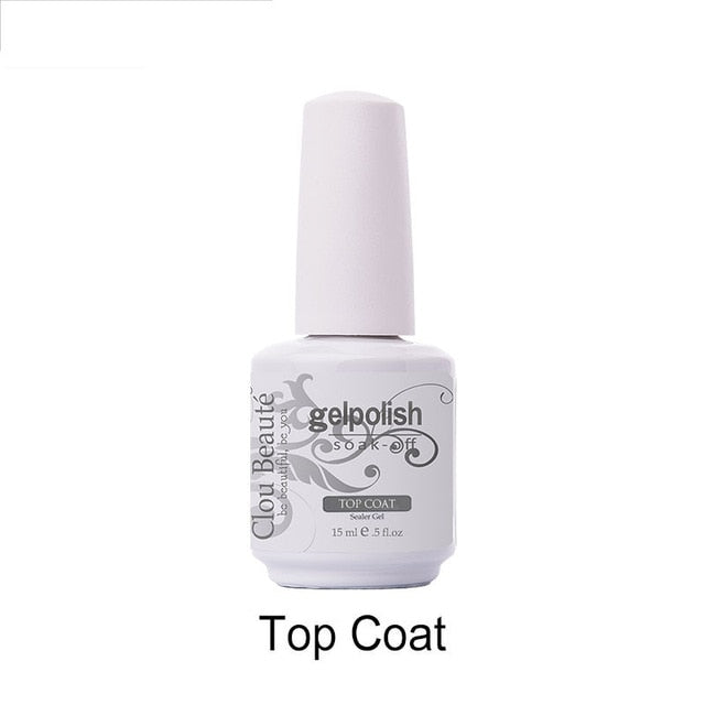 No Wipe Top Coat Base Coat Primer UV Gel Nail Art Tips Manicure Gel Nail Polish Color Gel Polish esmalte semi permanente