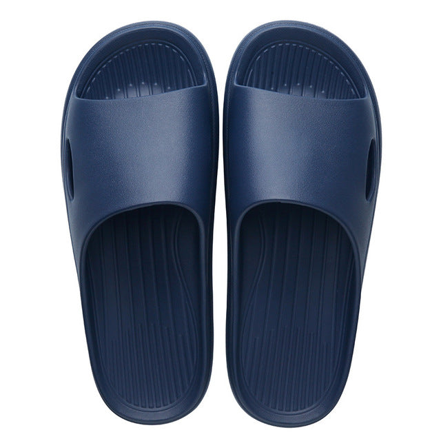 New Home Couple Slippers Comfortable Fashionable Sandals Woman Indoor Soft Slippers Non-Slip Thick-Soled Eva Integrated Shoes