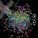 2g Holographic Nail Art Glitter Shiny Sweet Love Heart Flakes Sequins 3D Nails Paillette Manicure Valentine's Day Decorations