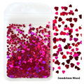 2g Holographic Nail Art Glitter Shiny Sweet Love Heart Flakes Sequins 3D Nails Paillette Manicure Valentine's Day Decorations