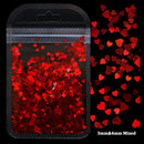2g Holographic Nail Art Glitter Shiny Sweet Love Heart Flakes Sequins 3D Nails Paillette Manicure Valentine's Day Decorations