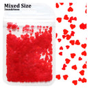 2g Holographic Nail Art Glitter Shiny Sweet Love Heart Flakes Sequins 3D Nails Paillette Manicure Valentine's Day Decorations