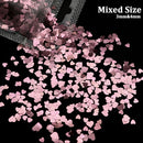 2g Holographic Nail Art Glitter Shiny Sweet Love Heart Flakes Sequins 3D Nails Paillette Manicure Valentine's Day Decorations