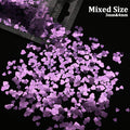 2g Holographic Nail Art Glitter Shiny Sweet Love Heart Flakes Sequins 3D Nails Paillette Manicure Valentine's Day Decorations