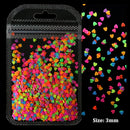 2g Holographic Nail Art Glitter Shiny Sweet Love Heart Flakes Sequins 3D Nails Paillette Manicure Valentine's Day Decorations