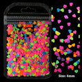 2g Holographic Nail Art Glitter Shiny Sweet Love Heart Flakes Sequins 3D Nails Paillette Manicure Valentine's Day Decorations