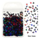 2g Holographic Nail Art Glitter Shiny Sweet Love Heart Flakes Sequins 3D Nails Paillette Manicure Valentine's Day Decorations