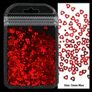 2g Holographic Nail Art Glitter Shiny Sweet Love Heart Flakes Sequins 3D Nails Paillette Manicure Valentine's Day Decorations