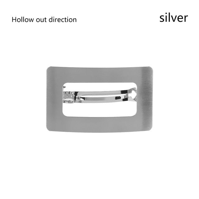 1PC Metal Snap Hair Clips For Women Hairpin Korean Hairclips Hair Barrette Ponytail Holder Girls Hair Accessories Hairgrips