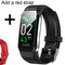 2021 Smart Watch Bracelet Body Thermometer Blood Pressure Fitness Bracelet Waterproof Sport Smart Band Watches For Men Women