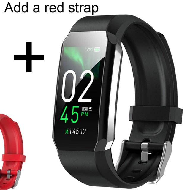 2021 Smart Watch Bracelet Body Thermometer Blood Pressure Fitness Bracelet Waterproof Sport Smart Band Watches For Men Women