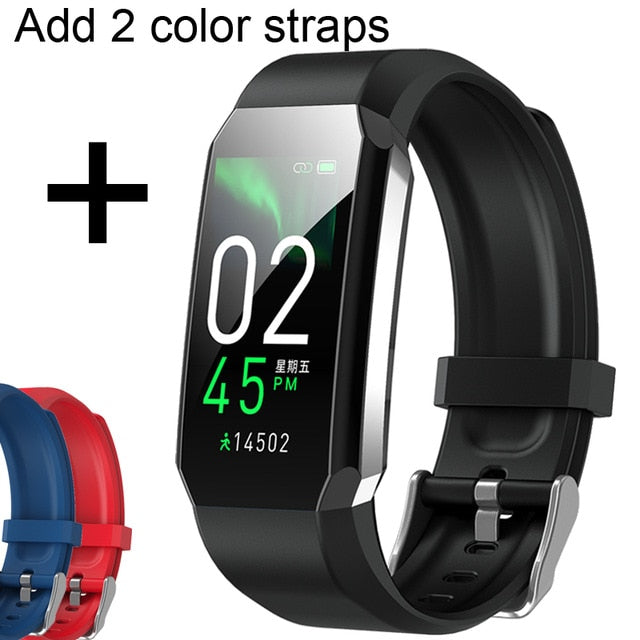 2021 Smart Watch Bracelet Body Thermometer Blood Pressure Fitness Bracelet Waterproof Sport Smart Band Watches For Men Women