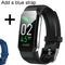 2021 Smart Watch Bracelet Body Thermometer Blood Pressure Fitness Bracelet Waterproof Sport Smart Band Watches For Men Women