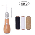 LMDZ Leather Sewing Awl Thread Kit Manual Sewing Machine Speedy Stitcher Leather Craft Stitching Shoemaker Canvas Repair Tool