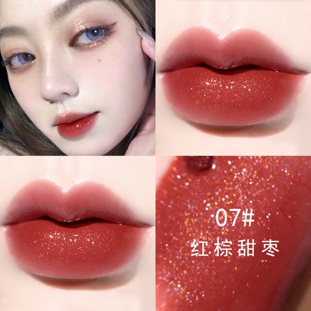 Moisturizing Velvet Mini Lip Gloss Oil Long Lasting Matte Air Lip Glaze Tint Sexy Red Shiny Liquid Lipsticks Makeup Cosmetic