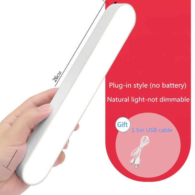 LED eye protection night light wireless touch dimming USB reading lamp bedroom living room cabinet bathroom lighting table lamps