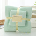 70x140cm 35x75cm 2pcs Luxury Super Large Towel Set High Absorbent Soft Bath Towel + Face Towels bath towels for adults cotton