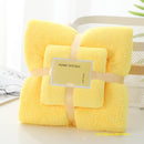 70x140cm 35x75cm 2pcs Luxury Super Large Towel Set High Absorbent Soft Bath Towel + Face Towels bath towels for adults cotton