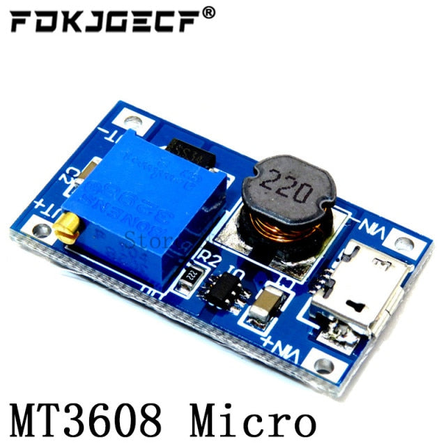 MT3608 DC-DC Step Up Converter Booster Power Supply Module Boost Step-up Board MAX output 28V 2A for arduino