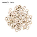 Wooden Mini Cute Love Heart/Star/Round Shape Wedding Table Scatter Decor Unfinished Wooden Crafts Wedding Ornaments