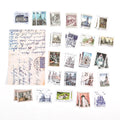 46 pcs/pack Retro Philatelic Museum Series Decorative Stickers Scrapbooking Stick Label Diary Album stationery Stamp Sticker