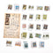 46 pcs/pack Retro Philatelic Museum Series Decorative Stickers Scrapbooking Stick Label Diary Album stationery Stamp Sticker