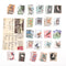46 pcs/pack Retro Philatelic Museum Series Decorative Stickers Scrapbooking Stick Label Diary Album stationery Stamp Sticker
