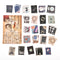 46 pcs/pack Retro Philatelic Museum Series Decorative Stickers Scrapbooking Stick Label Diary Album stationery Stamp Sticker