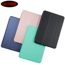 QIJUN Cover For Apple ipad6(2018) iPad 9.7 inch 2018 A1893 A1954 9.7" Tablet Case PU Leather Smart Sleep Tri-fold Bracket Cover