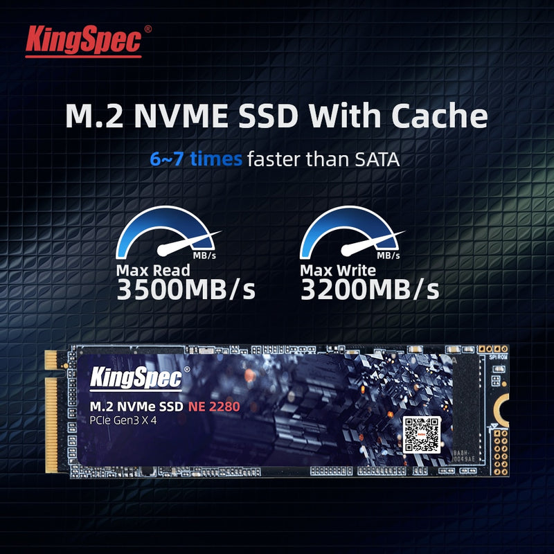KingSpec SSD M2 512GB 1TB NVME SSD 128 g 256GB 500GB M.2 2280 PCIe Hard  Drive Disk Internal Solid State Drive for Laptop PC