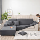Solid color sofa covers for living room sofa towel Slip-resistant  strech    L Shaped Chaise Longue (measure sofa before buy)