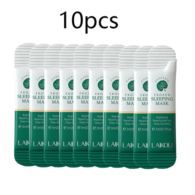 20pcs/10pcs Centella Moisturizing Sleeping Mask Deep Hydrating Nourishing Repairs After Sun Exposure Facial Skin Care Repairing