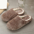 Warm Slippers Women Men Indoor Floor Flat Shoes Spring Autumn Winter Warm Home Cotton Plush Suede