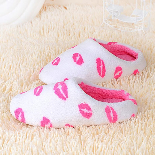 Warm Slippers Women Men Indoor Floor Flat Shoes Spring Autumn Winter Warm Home Cotton Plush Suede