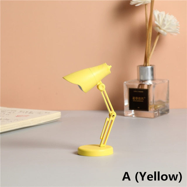 LED Table Lamp Mini Fold-able Night Reading Book Lamps for Home Room Computer Notebook Laptop Desk Night Lights Eye Protections