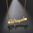 Atoztide Fashion Custom Name Stainless Steel Necklaces Personalized Jewelry Chain Crown Heart Butterfly Necklace for Women Gifts