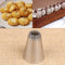 1Pcs DIY Cakes Decoration 19-tooth Pastry Nozzle Kitchen Gadgets Cookies Supplies 304 Stainless Steel Silver Fondant Decor