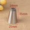 1Pcs DIY Cakes Decoration 19-tooth Pastry Nozzle Kitchen Gadgets Cookies Supplies 304 Stainless Steel Silver Fondant Decor