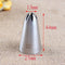 1Pcs DIY Cakes Decoration 19-tooth Pastry Nozzle Kitchen Gadgets Cookies Supplies 304 Stainless Steel Silver Fondant Decor