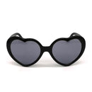 Love Heart Shape Sunglasses Women PC Frame Light Change Love Heart Lens Colorful Sun Glasses Female Red Pink Shades Magic