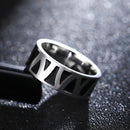 MOREDEAR 8MM Titanium Rings for Men and Women Birthday Gift triangular pattern discredit Ring