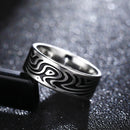 MOREDEAR 8MM Titanium Rings for Men and Women Birthday Gift triangular pattern discredit Ring
