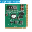 2/4 Digit LCD Display PC Analyzer Diagnostic Post Card Motherboard Tester with LED Indicator for ISA PCI Bus Mian Board