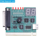 2/4 Digit LCD Display PC Analyzer Diagnostic Post Card Motherboard Tester with LED Indicator for ISA PCI Bus Mian Board